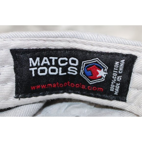 Matco Tools Logo Grey Strap Back Hat Ball Cap Mechanics Hat - Picture 2 of 7
